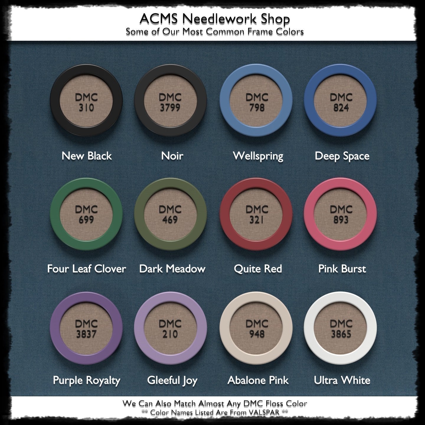 ACMS Soft Rectangular Needlework Frame - Hump Profile - 1.25" Frame Width