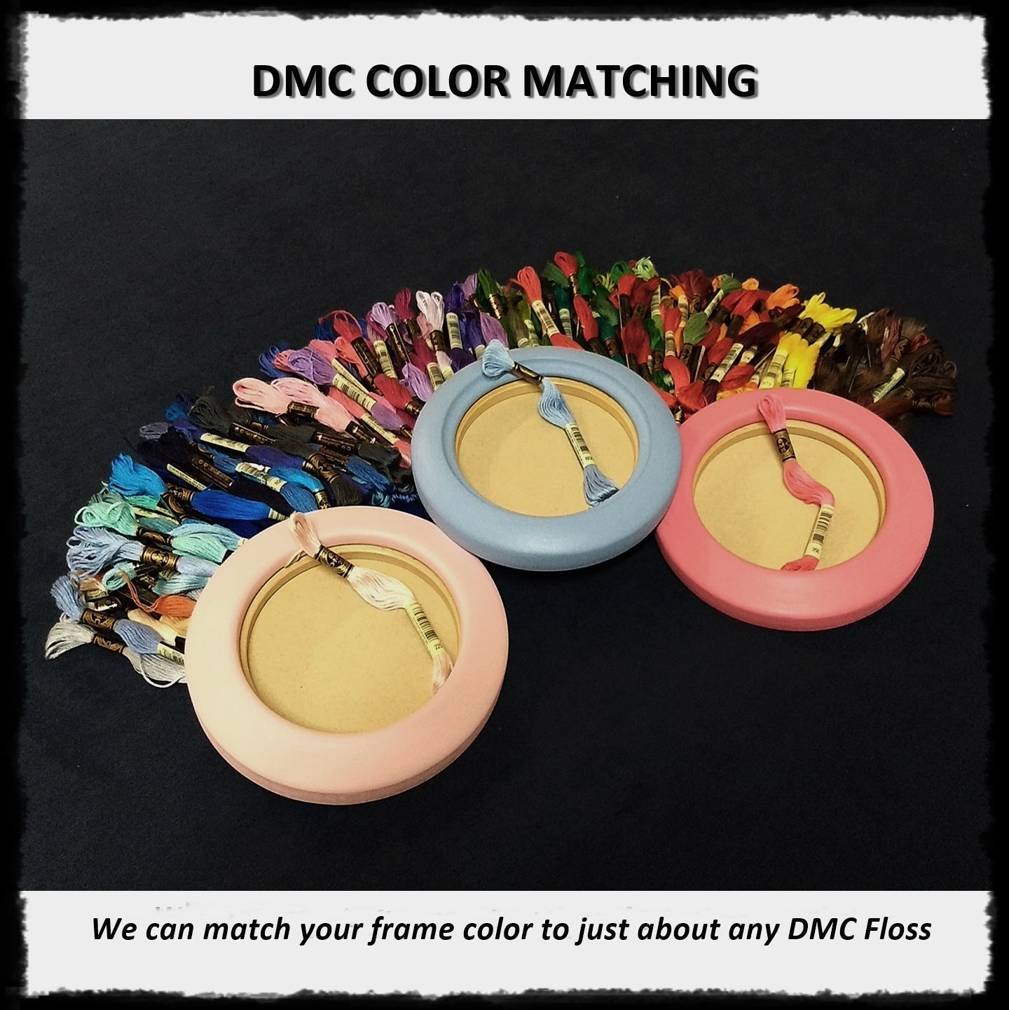 ACMS Round Hoop Frame - Double Cove - 1.75" Frame Width