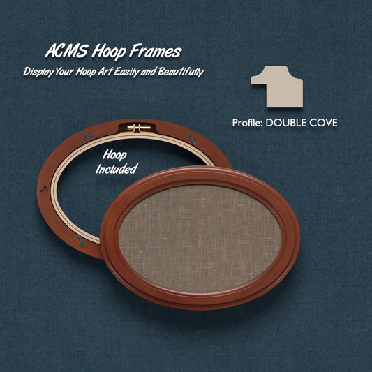 ACMS Oval Hoop Frame - Double Cove - 1.25" Frame Width