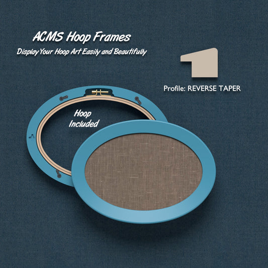 ACMS Oval Hoop Frame - Reverse Taper - 1.25" Frame Width
