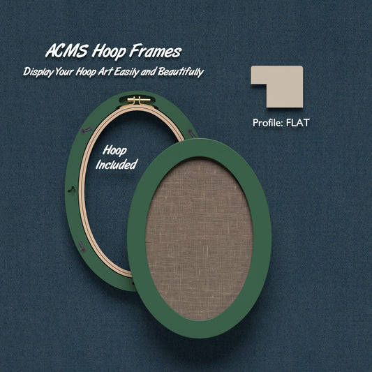 ACMS Oval Hoop Frame - Flat - 1.25" Frame Width