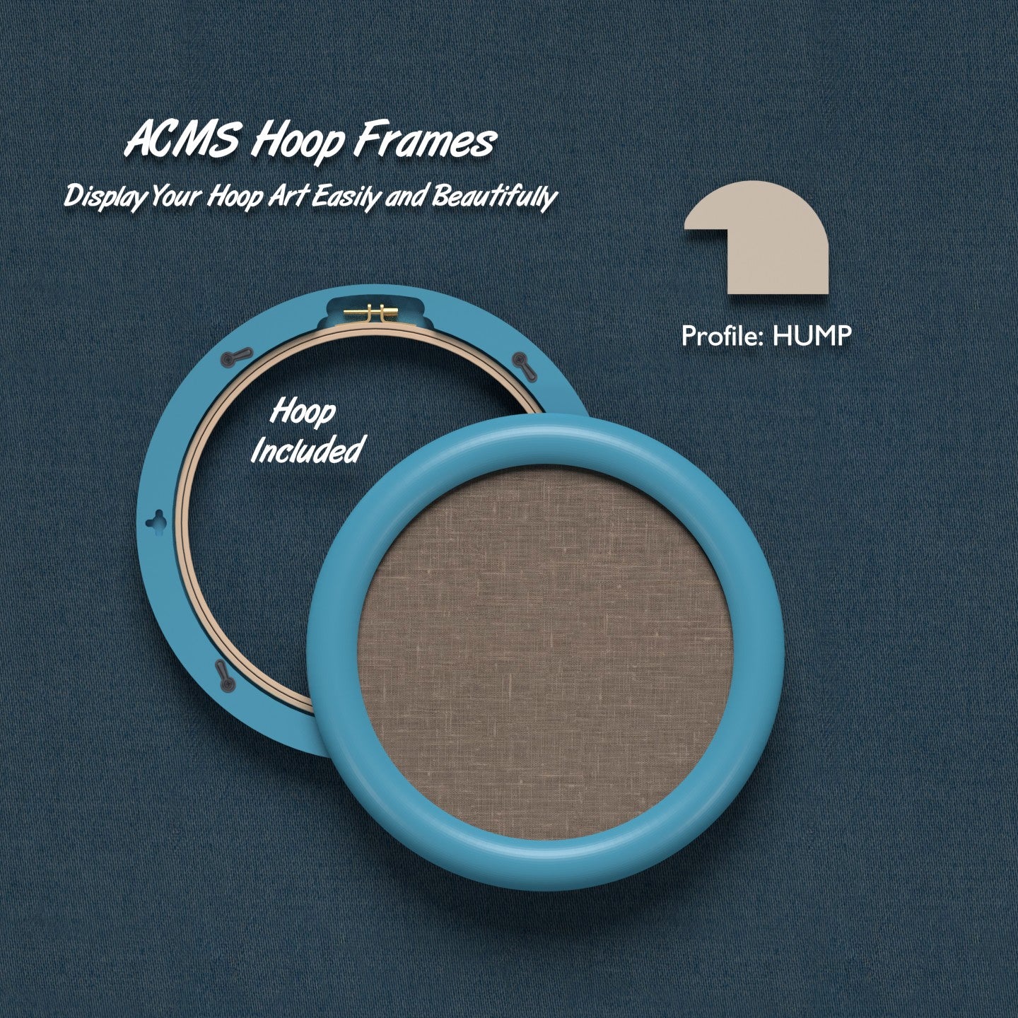 ACMS Round Hoop Frame - Hump - 1.25" Frame Width