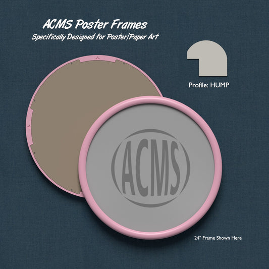 ACMS Round Poster Frame - 1 3/8" HUMP Profile