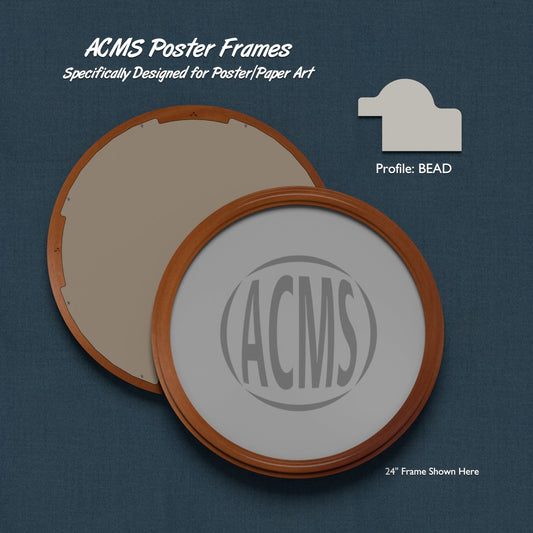 ACMS Round Poster Frame - 1 3/4" BEAD Profile