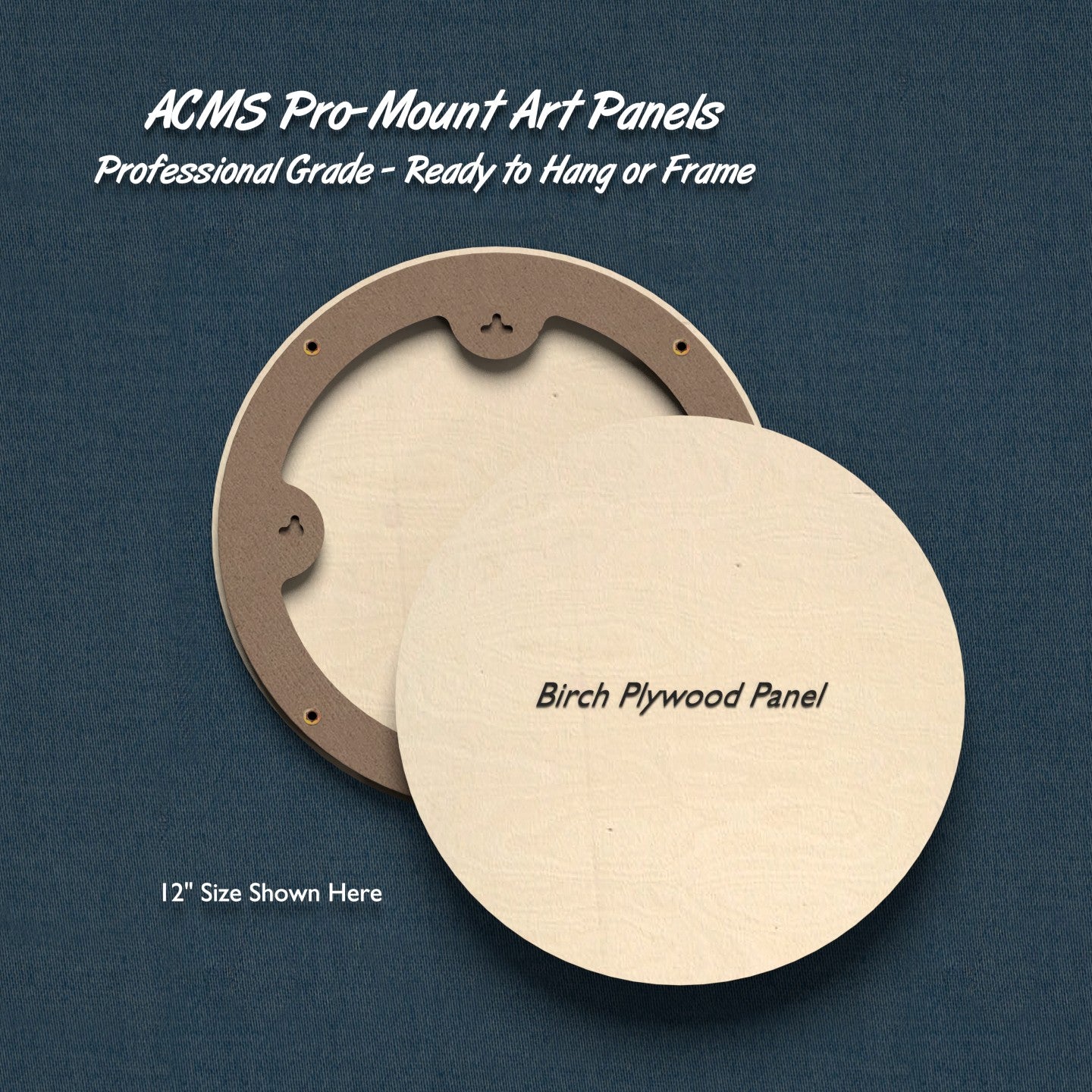 ACMS Round Pro-Mount Art Panel - Birch Plywood