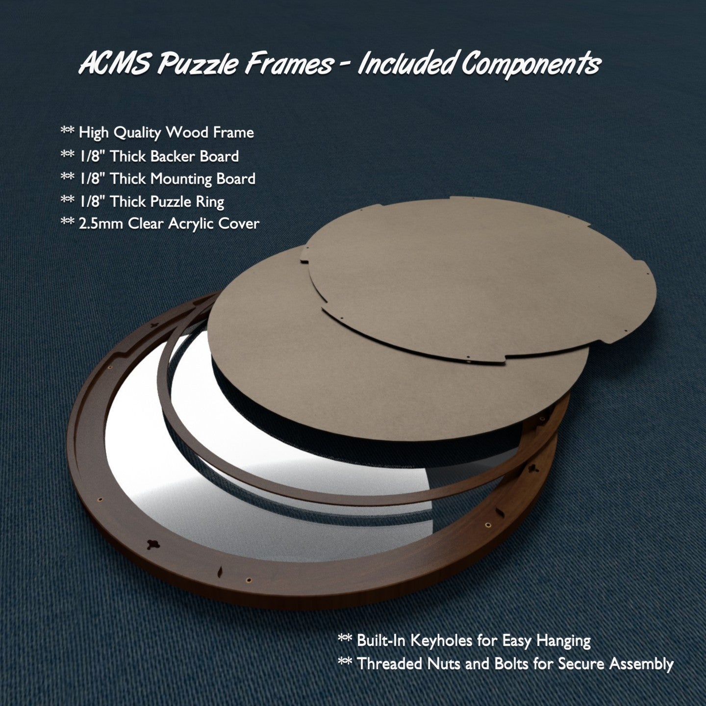 ACMS Round Puzzle Frame - HUMP Profile