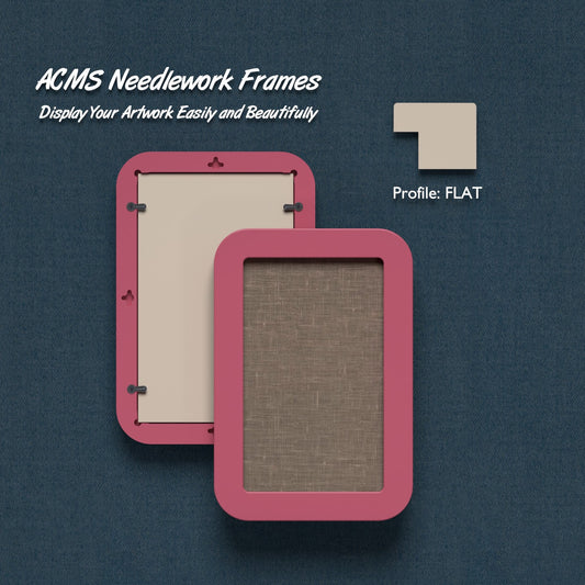 ACMS Rectangular Needlework Frame - Flat Profile - 1.25" Frame Width