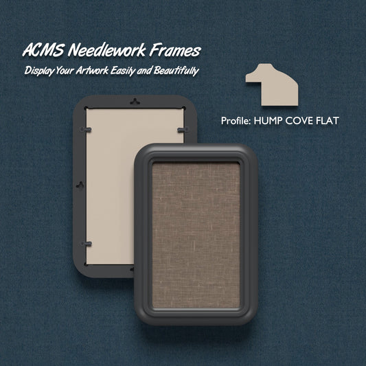 ACMS Rectangular Needlework Frame - Hump Cove Flat Profile - 1.25" Frame Width