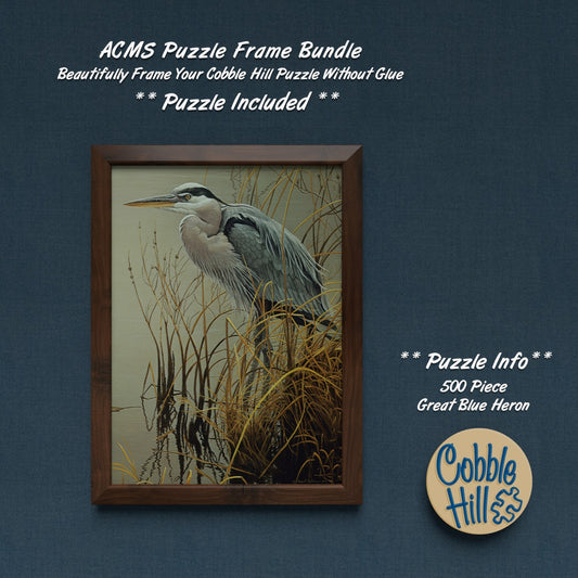 Puzzle Frame Bundle - 500 Piece - Great Blue Heron