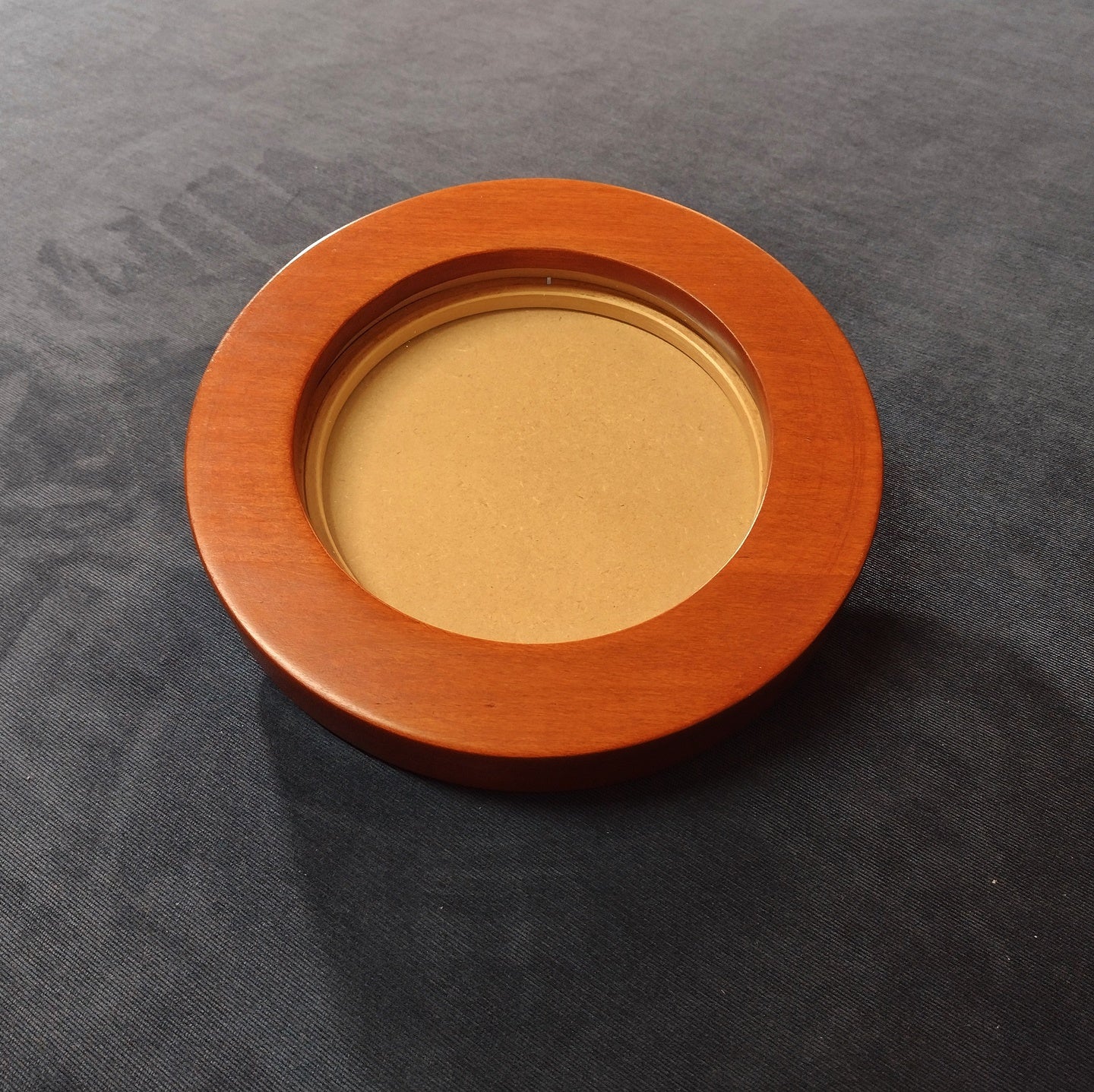 Hardwood ShadowBox Hoop Frame - Flat Profile - Cherry Finish