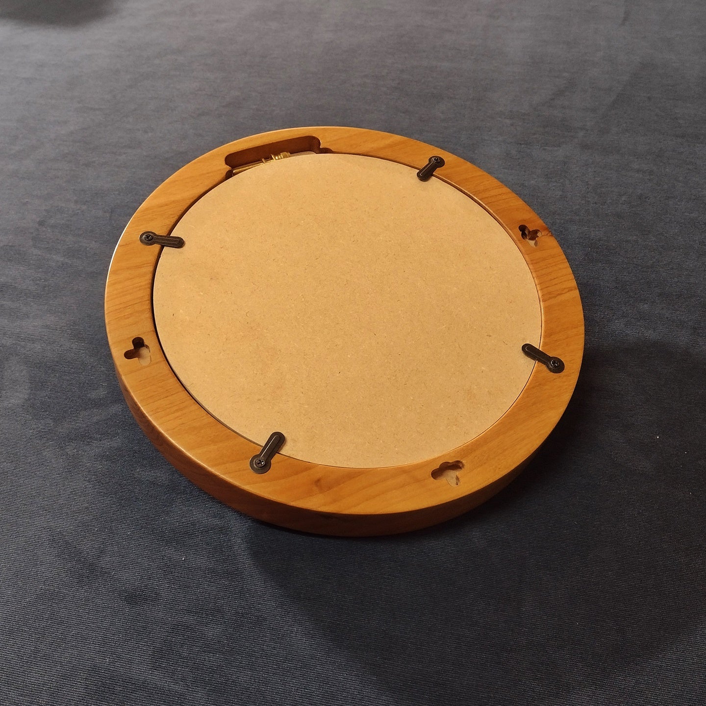 Hardwood ShadowBox Hoop Frame - Flat Profile - Natural Clear Finish