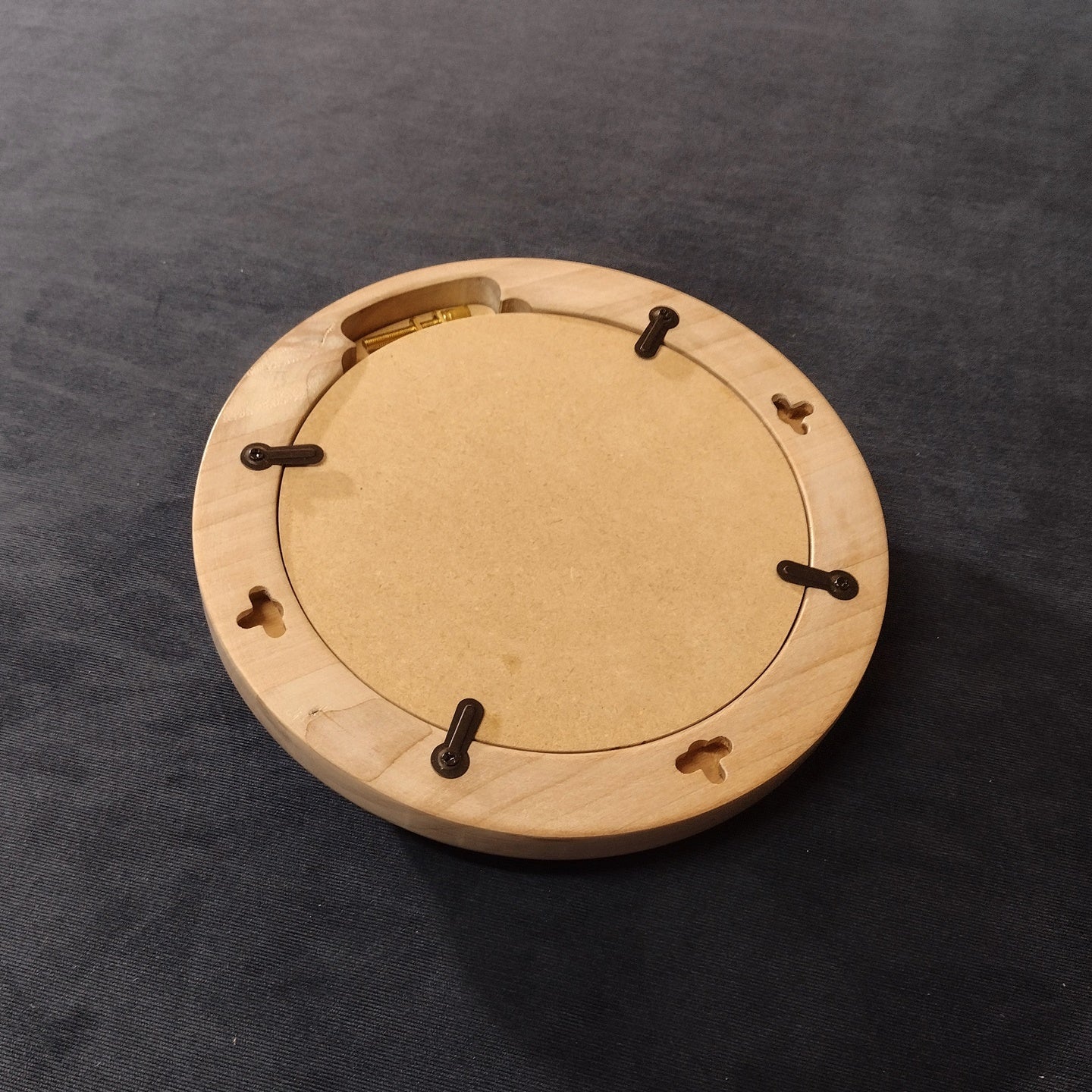 Hardwood ShadowBox Hoop Frame - Flat Cove Profile - Pickling White Finish