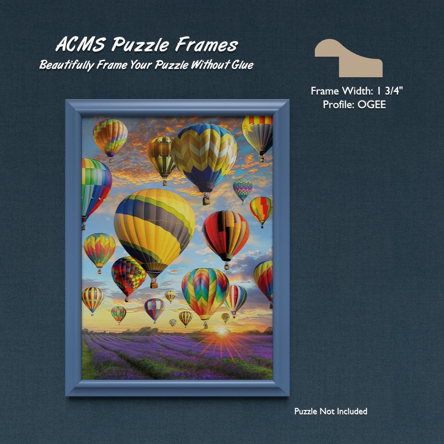 Puzzle Frame - OGEE Profile - 1 3/4" Frame Width - 1" Thick