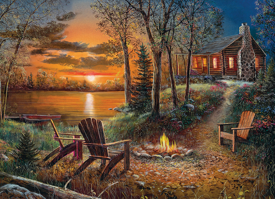Puzzle Frame Bundle - 500 Piece - Fireside