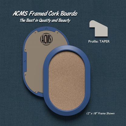ACMS Capsule Framed Corkboard - 1 3/8" TAPER Profile