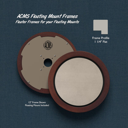 ACMS Round Floating Mount Frame - 3/16" Recess - 1 1/4" Flat Profile