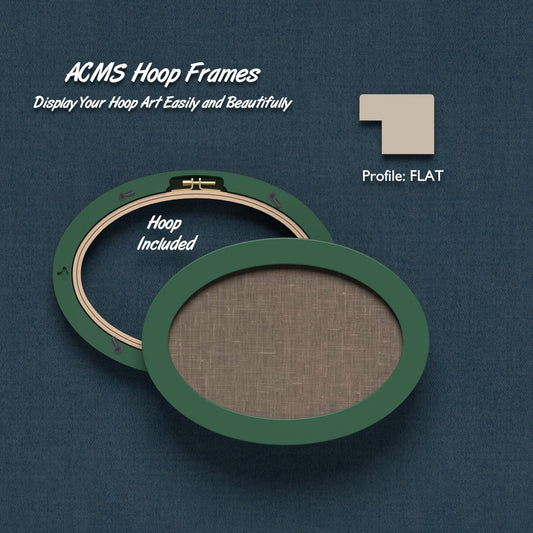 ACMS Oval Hoop Frame - Flat - 1.25" Frame Width