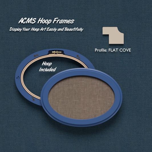 ACMS Oval Hoop Frame - Flat Cove - 1.25" Frame Width