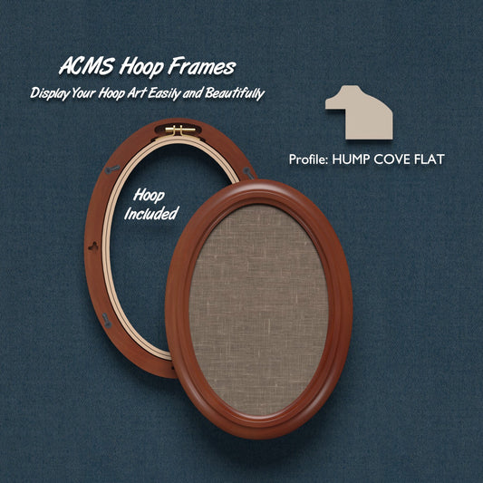 ACMS Oval Hoop Frame - Hump Cove Flat - 1.25" Frame Width