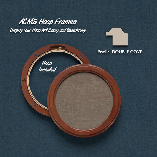 ACMS Round Hoop Frame - Double Cove - 1.25" Frame Width