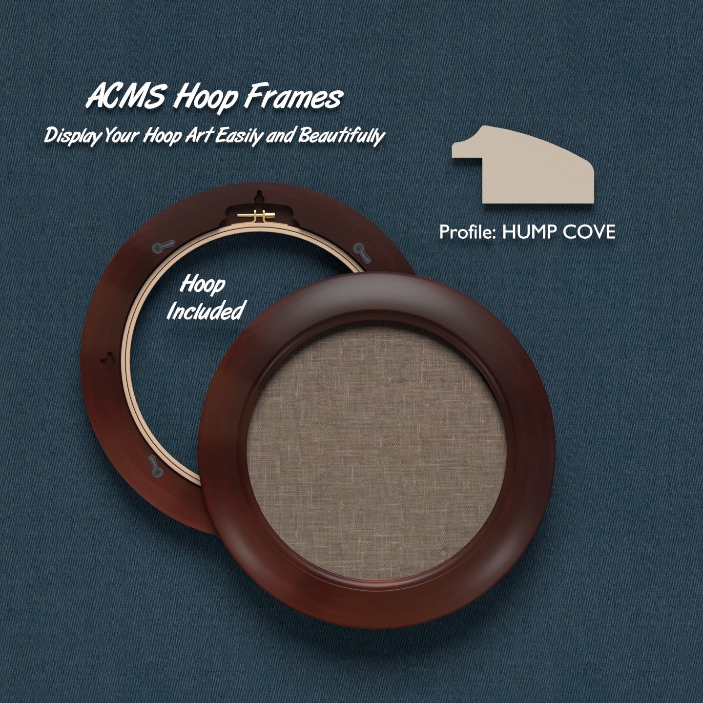 ACMS Round Hoop Frame - Hump Cove - 1.75" Frame Width