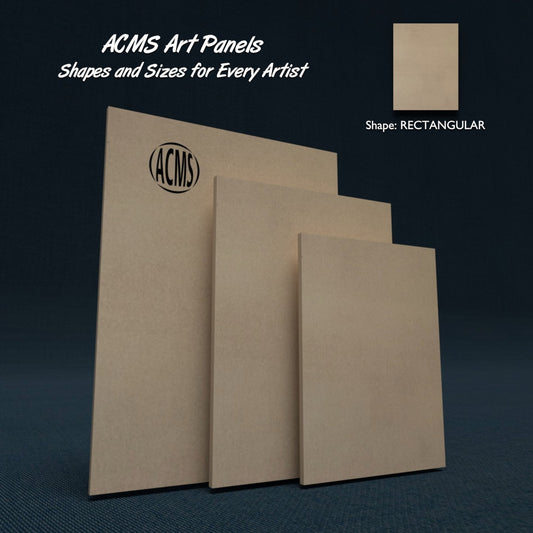 ACMS Rectangular Art Panel - Fiberboard - 1/4" Thick