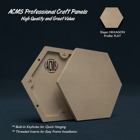 ACMS Hexagon Craft Panel - Flat Perimeter
