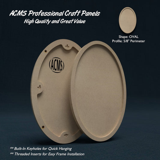 ACMS Oval Craft Panel - 5/8" Perimeter