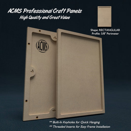ACMS Rectangular Craft Panel - 5/8" Perimeter