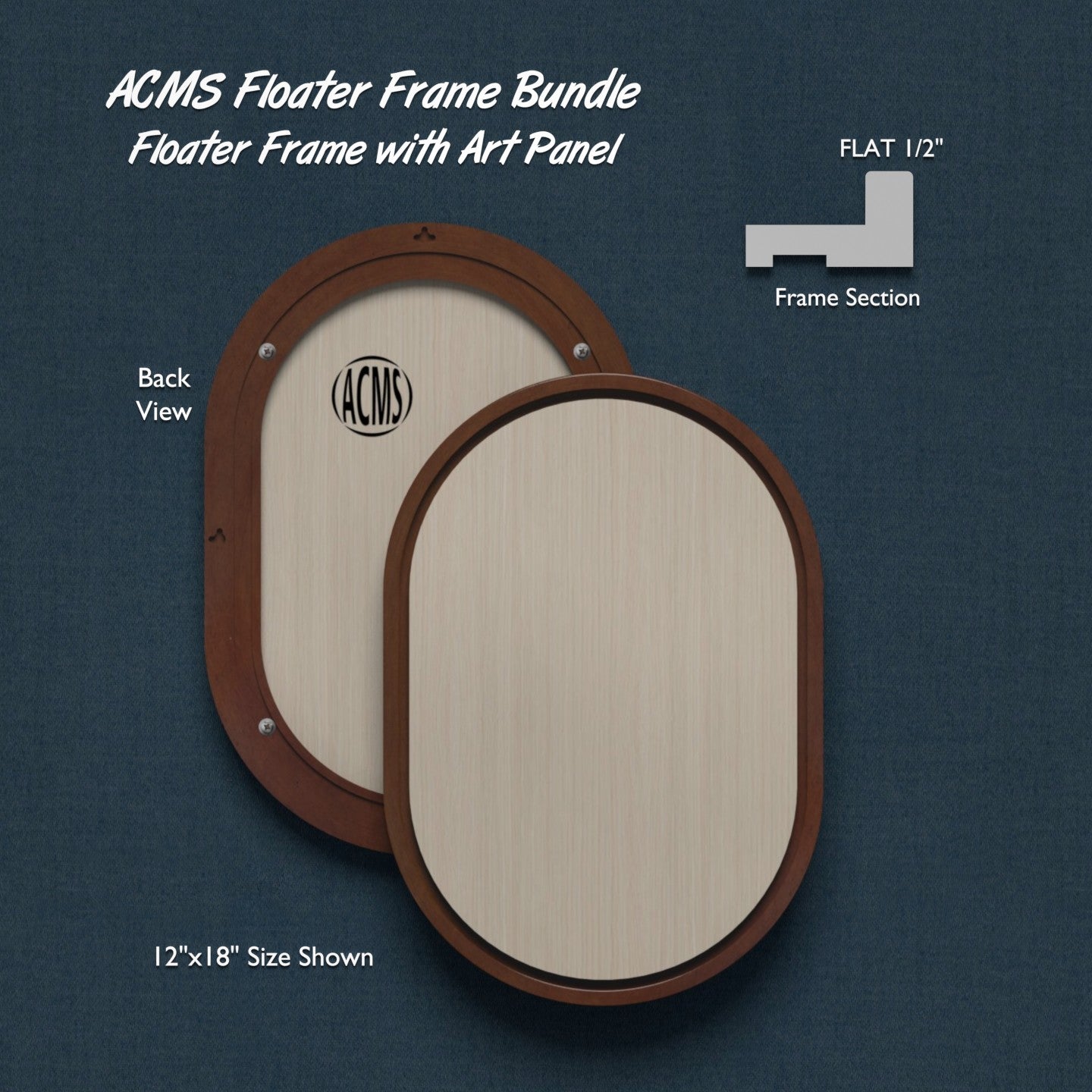 ACMS Capsule Floater Frame and Art Panel Bundle - Profile 1/2" FLAT