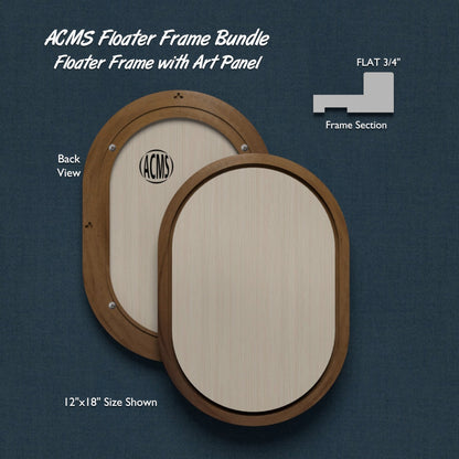 ACMS Capsule Floater Frame and Art Panel Bundle - Profile 3/4" FLAT