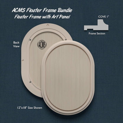 ACMS Capsule Floater Frame and Art Panel Bundle - Profile 1" COVE