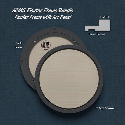 ACMS Round Floater Frame and Art Panel Bundle - Profile 1" FLAT