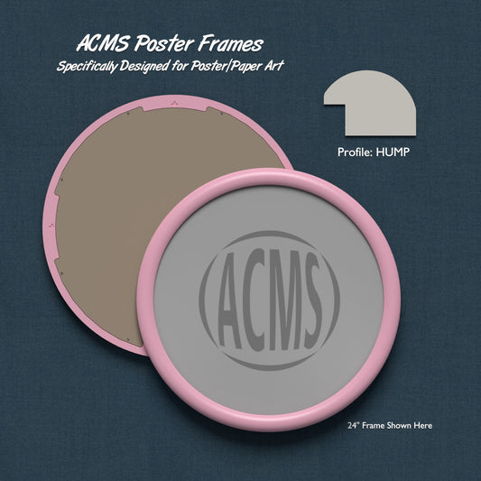 ACMS Round Poster Frame - 1 3/4" HUMP Profile