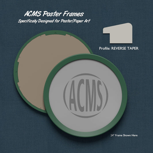 ACMS Round Poster Frame - 1 3/4" REVERSE TAPER Profile