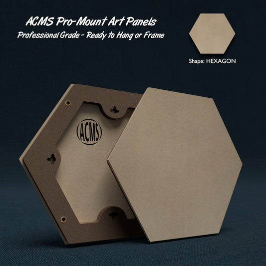 ACMS Hexagon Pro-Mount Art Panel - Fiberboard