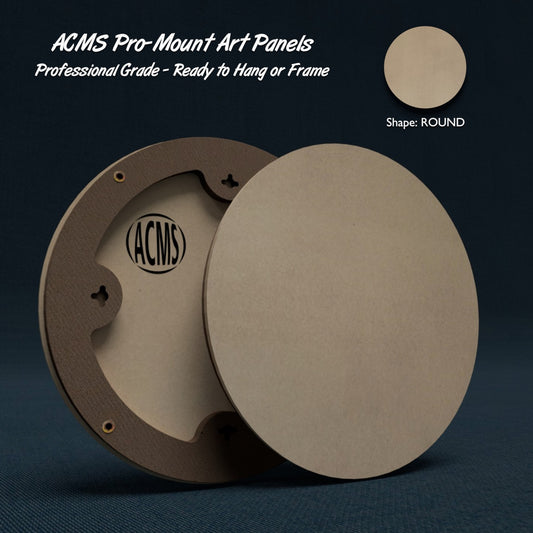 ACMS Round Pro-Mount Art Panel - Fiberboard