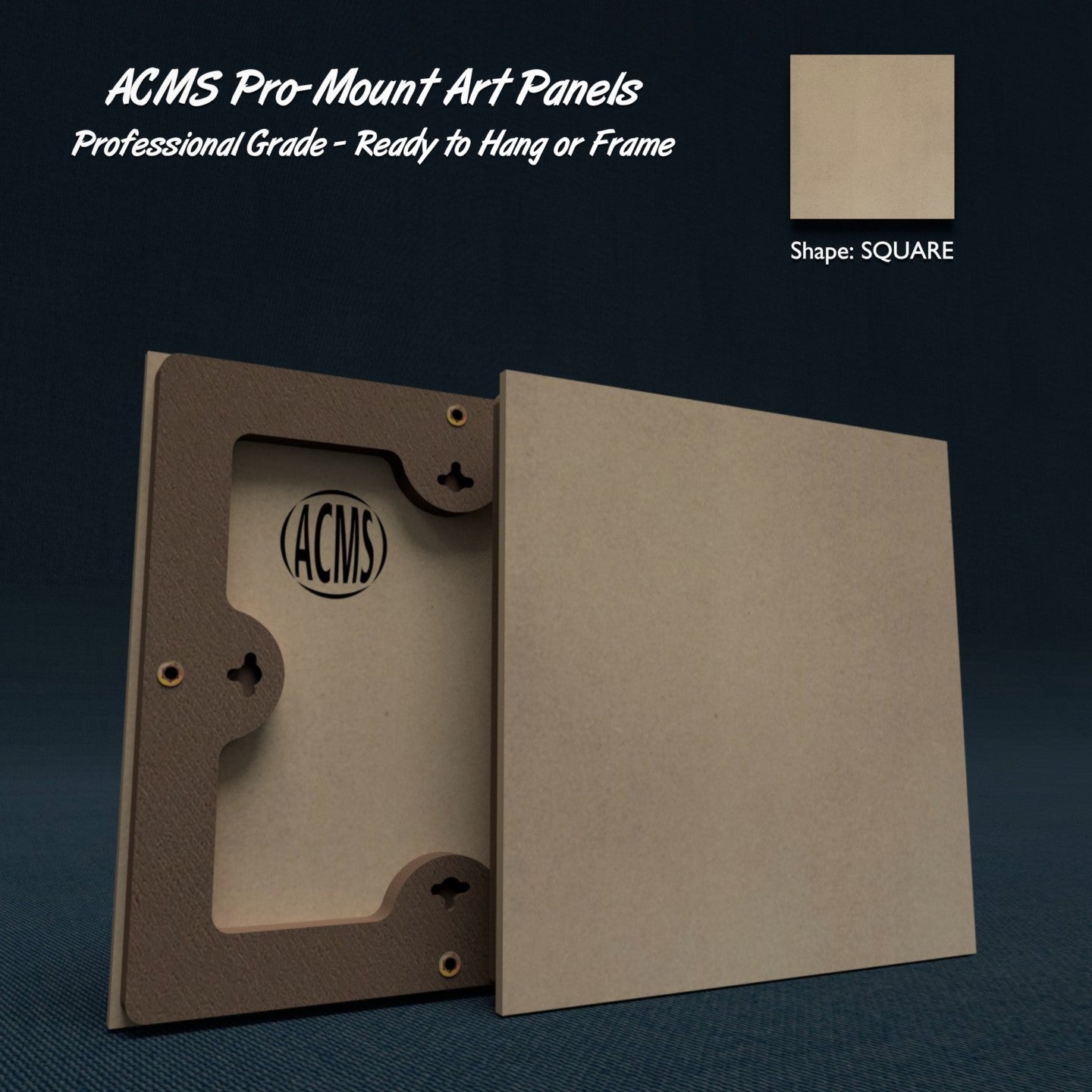 ACMS Square Pro-Mount Art Panel - Fiberboard