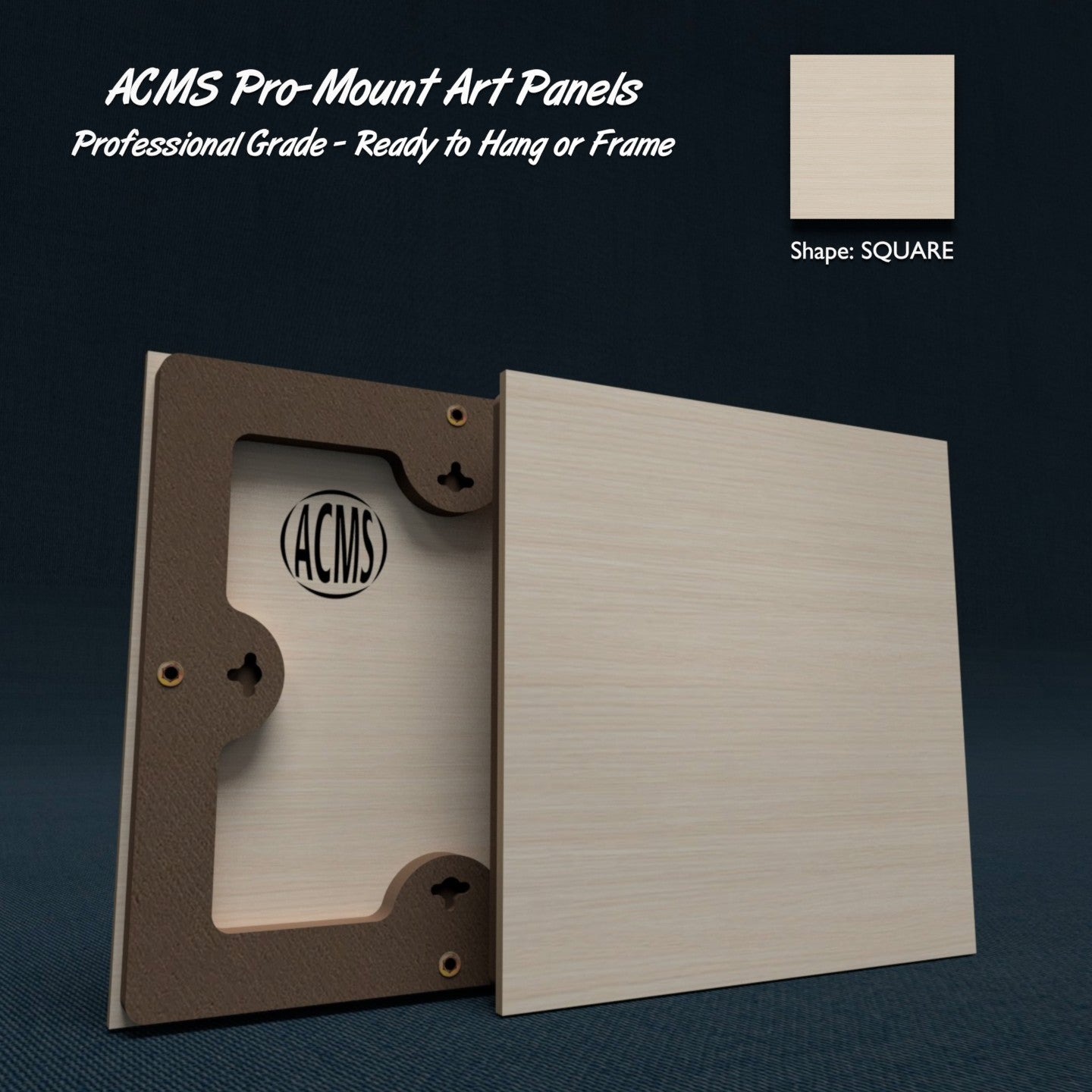 ACMS Square Pro-Mount Art Panel - Baltic Birch Plywood