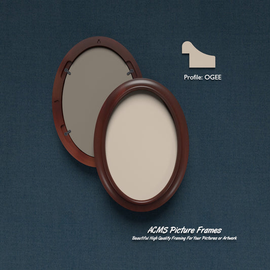 ACMS Oval Picture  Frame - Ogee Profile - 1.25" Frame Width
