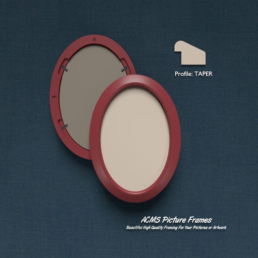 ACMS Oval Picture  Frame - Taper Profile - 1.25" Frame Width