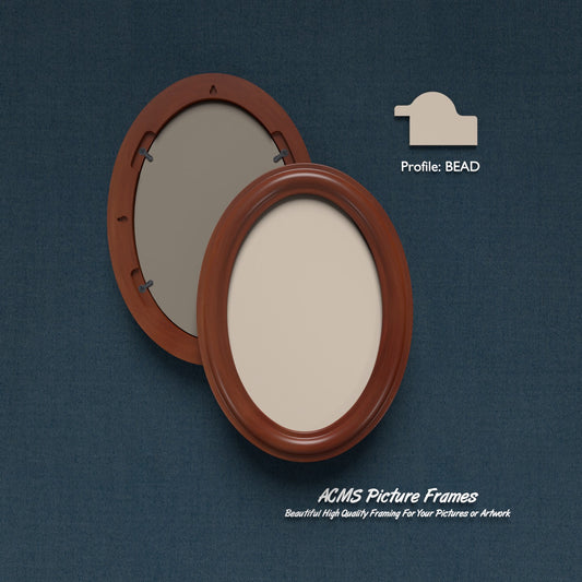 ACMS Oval Picture  Frame - Bead Profile - 1.50" Frame Width