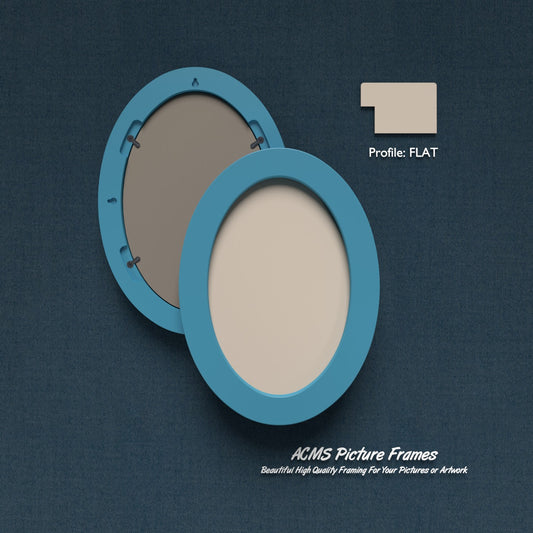 ACMS Oval Picture  Frame - Flat Profile - 1.50" Frame Width