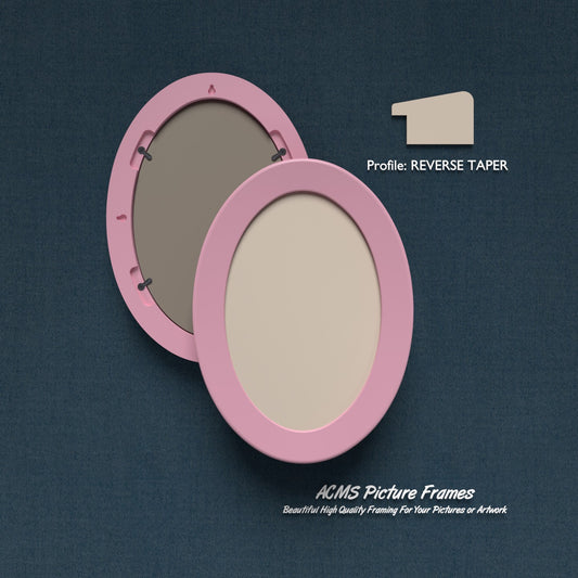ACMS Oval Picture  Frame - Reverse Taper Profile - 1.50" Frame Width