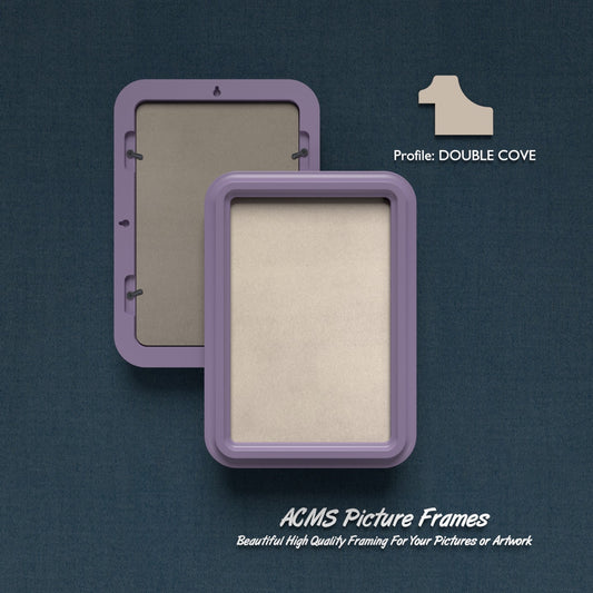 ACMS Soft Rectangular Picture  Frame - Double Cove Profile - 1.25" Frame Width