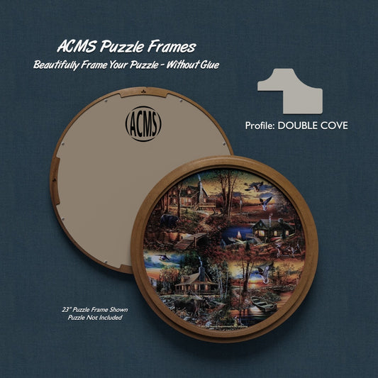 ACMS Round Puzzle Frame - DOUBLE COVE Profile