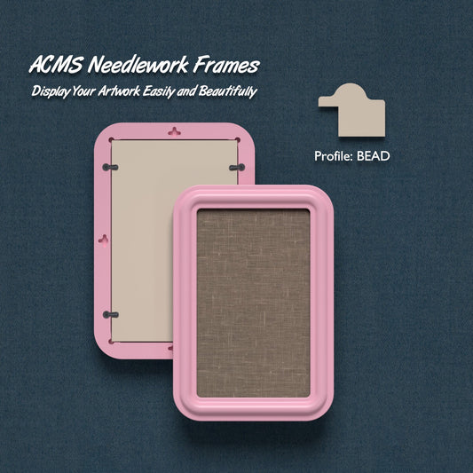 ACMS Rectangular Needlework Frame - Bead Profile - 1.25" Frame Width
