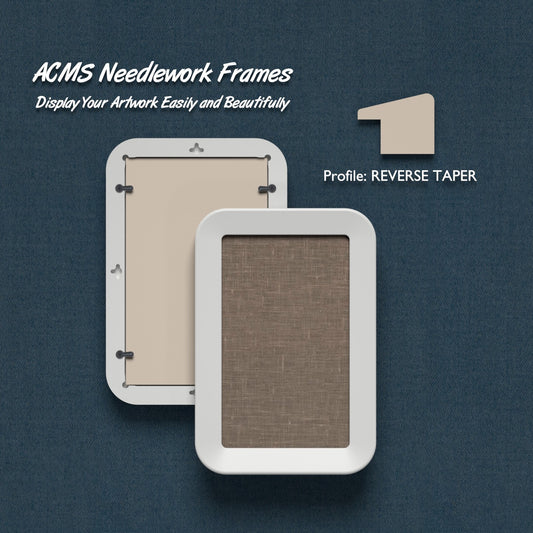 ACMS Rectangular Needlework Frame - Reverse Taper - 1.25" Frame Width