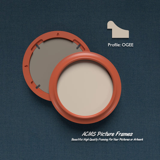 ACMS Round Picture Frame - Ogee Profile - 1.25" Frame Width
