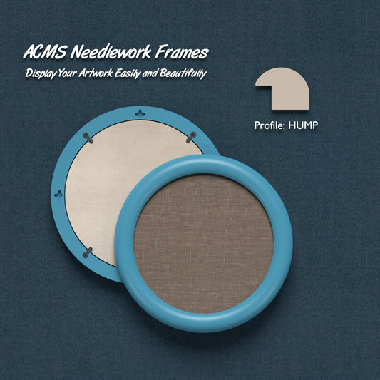 ACMS Round Needlework Frame - Hump Profile - 1.25" Frame Width